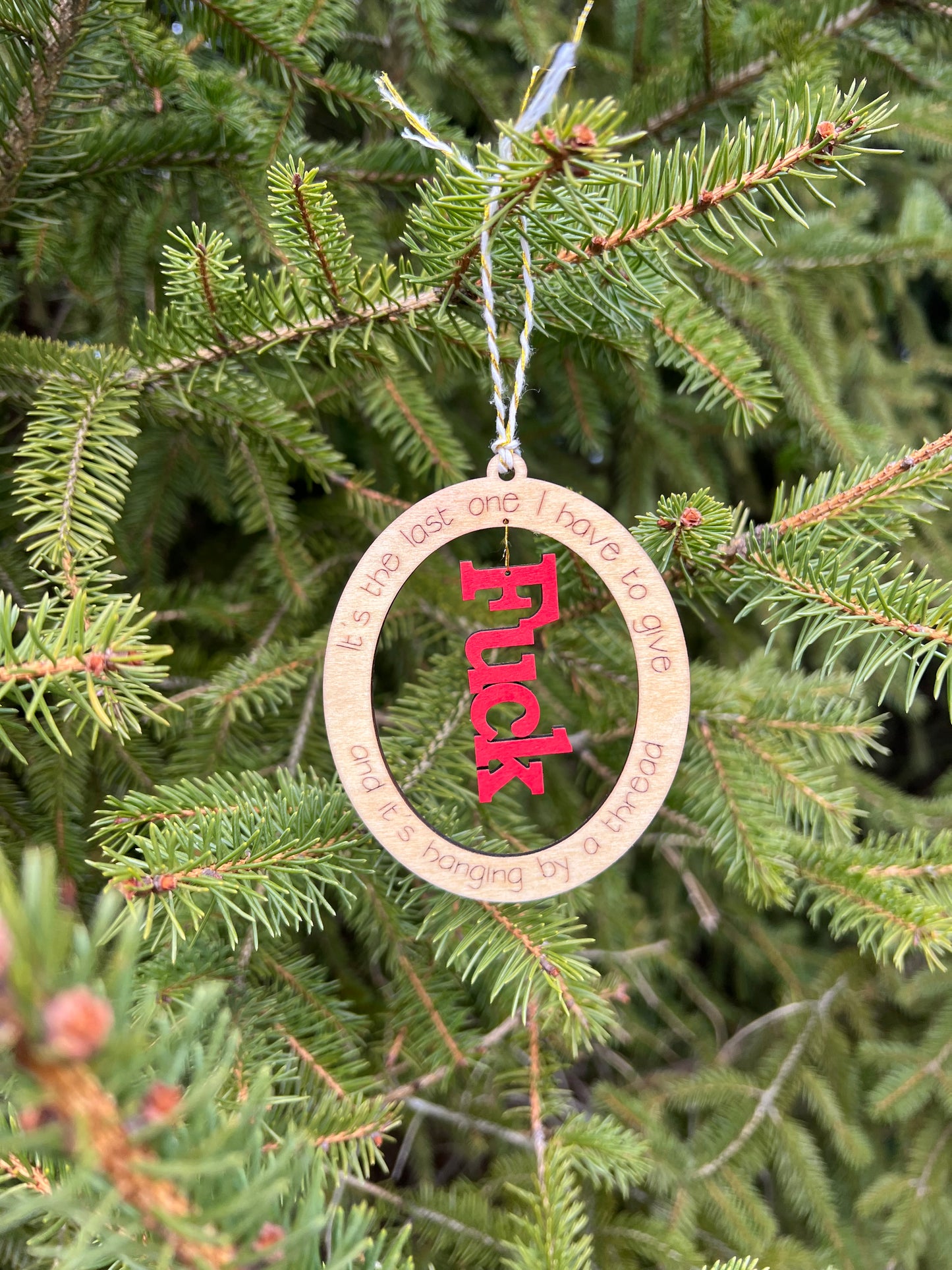 Hanging by a Thread Ornament