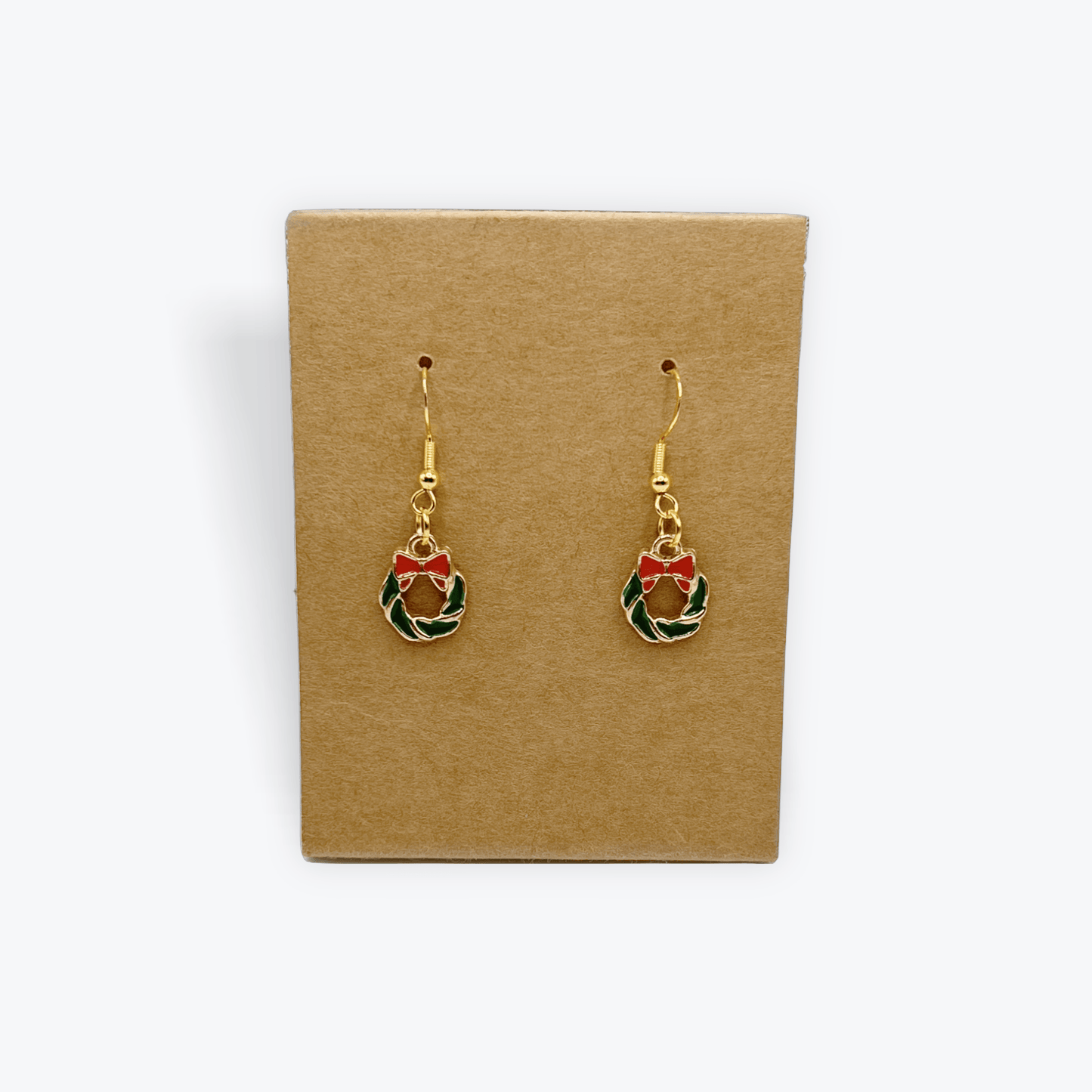 Metal Wreath Earrings - KG Creations