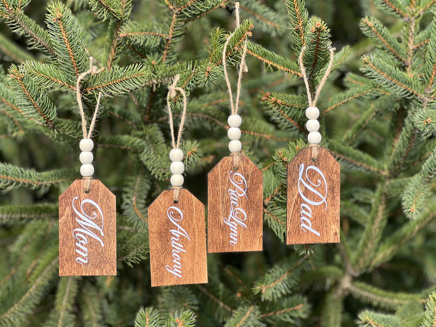 Wood Name Tags