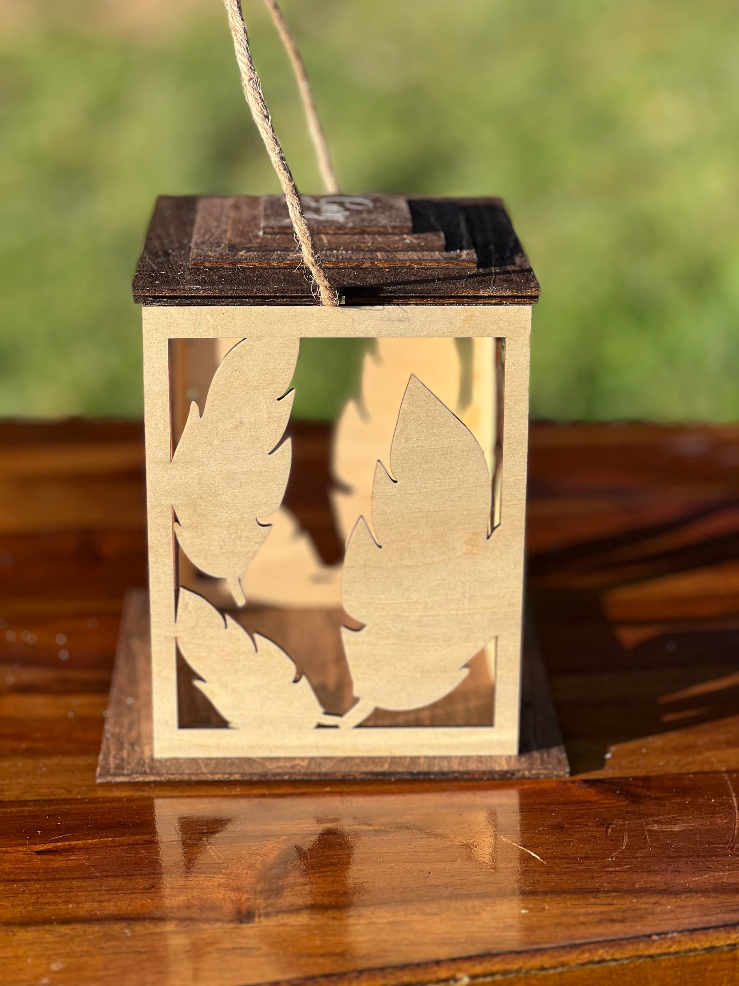 Wooden Memorial Lantern