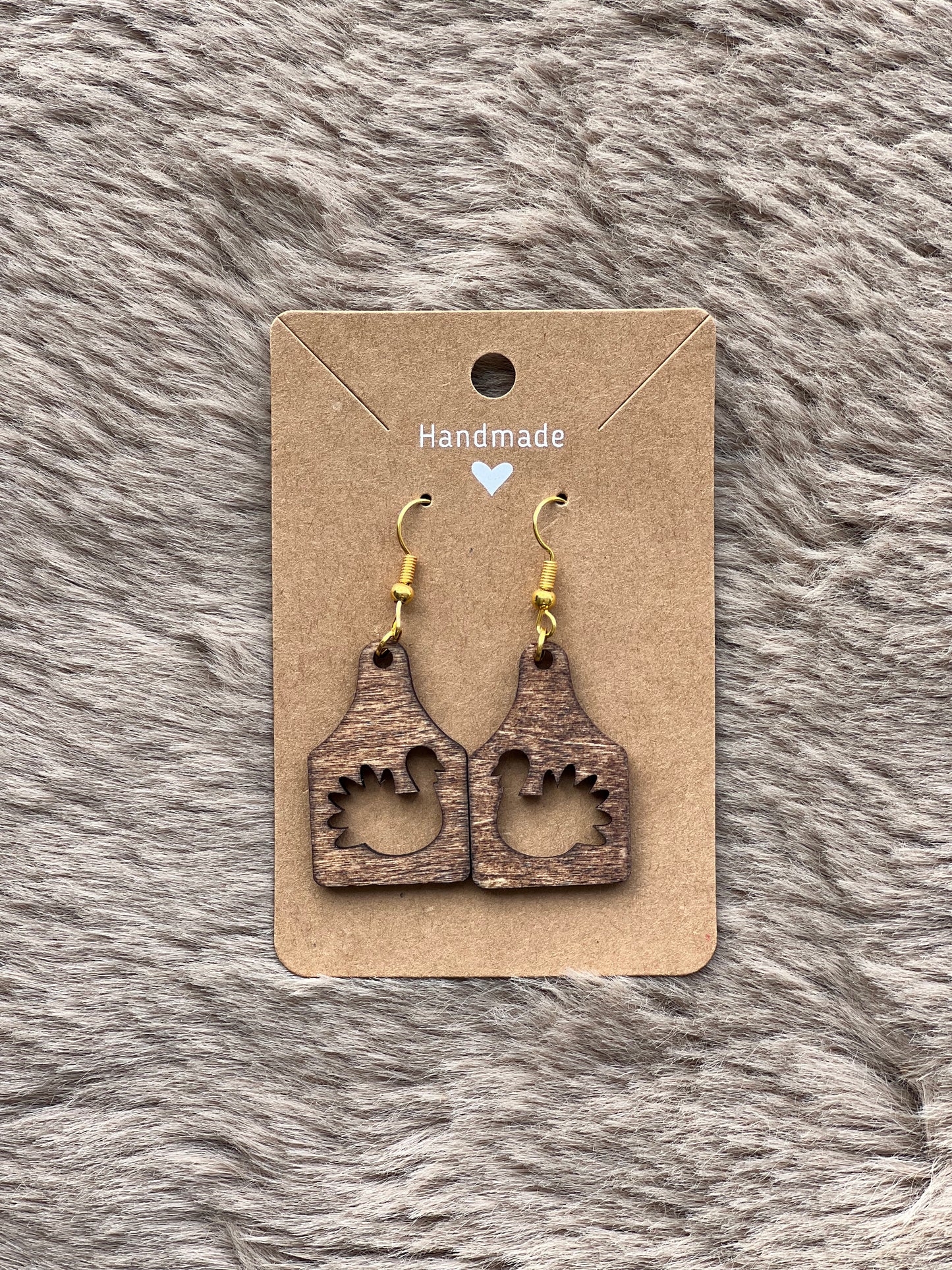 Wooden Thanksgiving Earrings