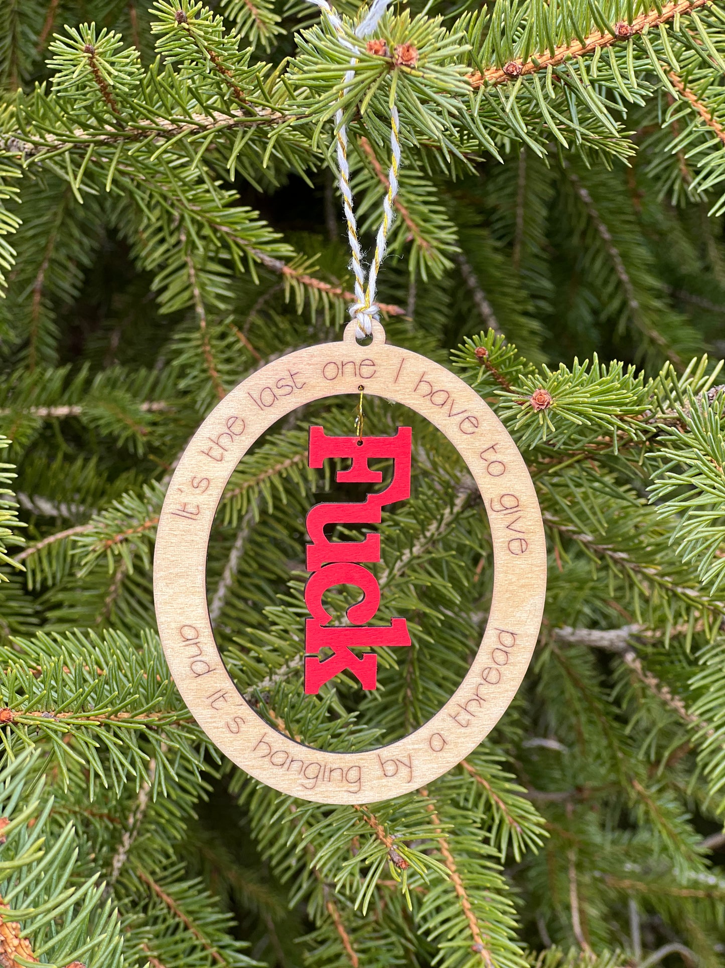 Hanging by a Thread Ornament