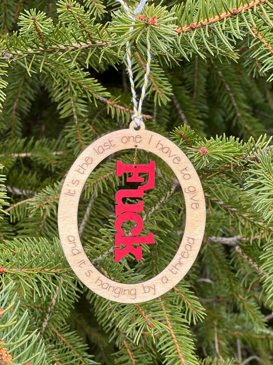 Hanging by a Thread Ornament