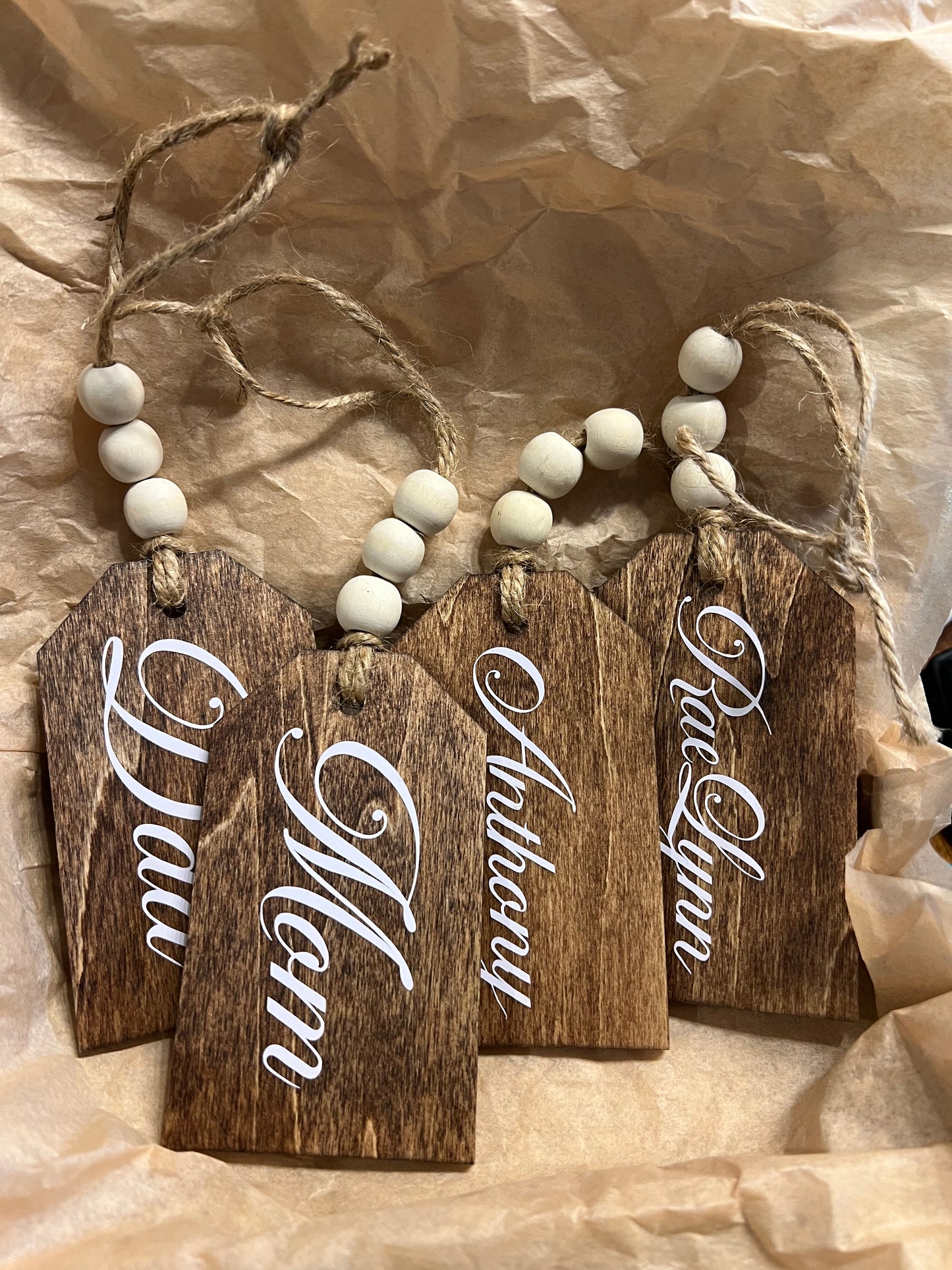 Wood Name Tags