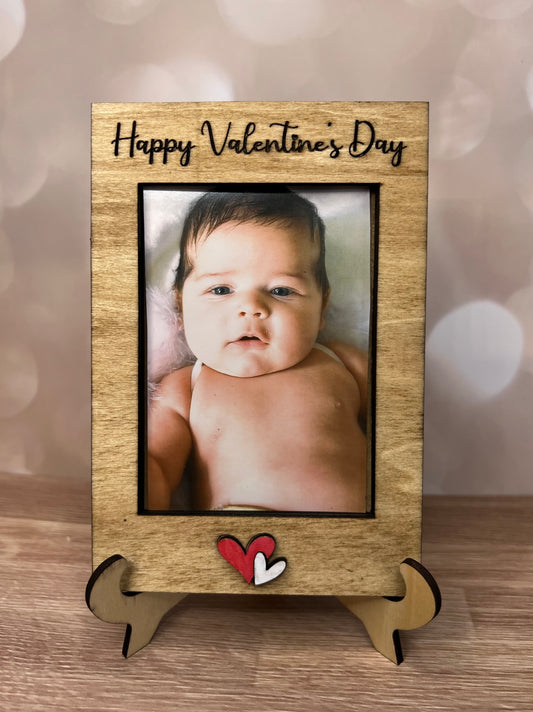 Happy Valentine’s Day Mini Photo Frame – Wallet Size Keepsake