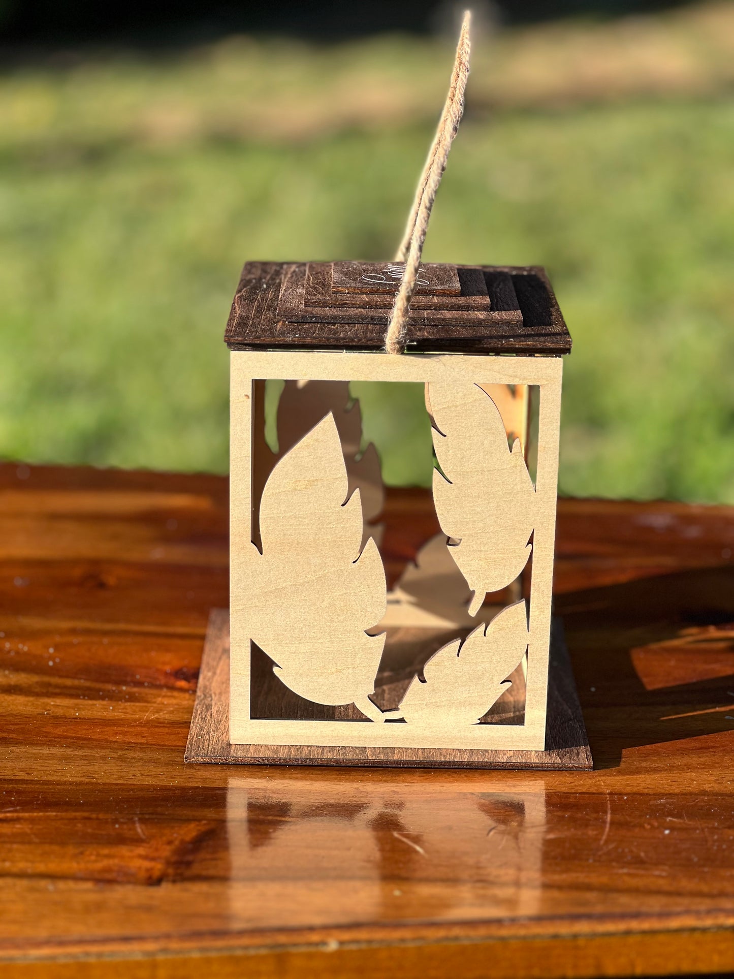 Wooden Memorial Lantern