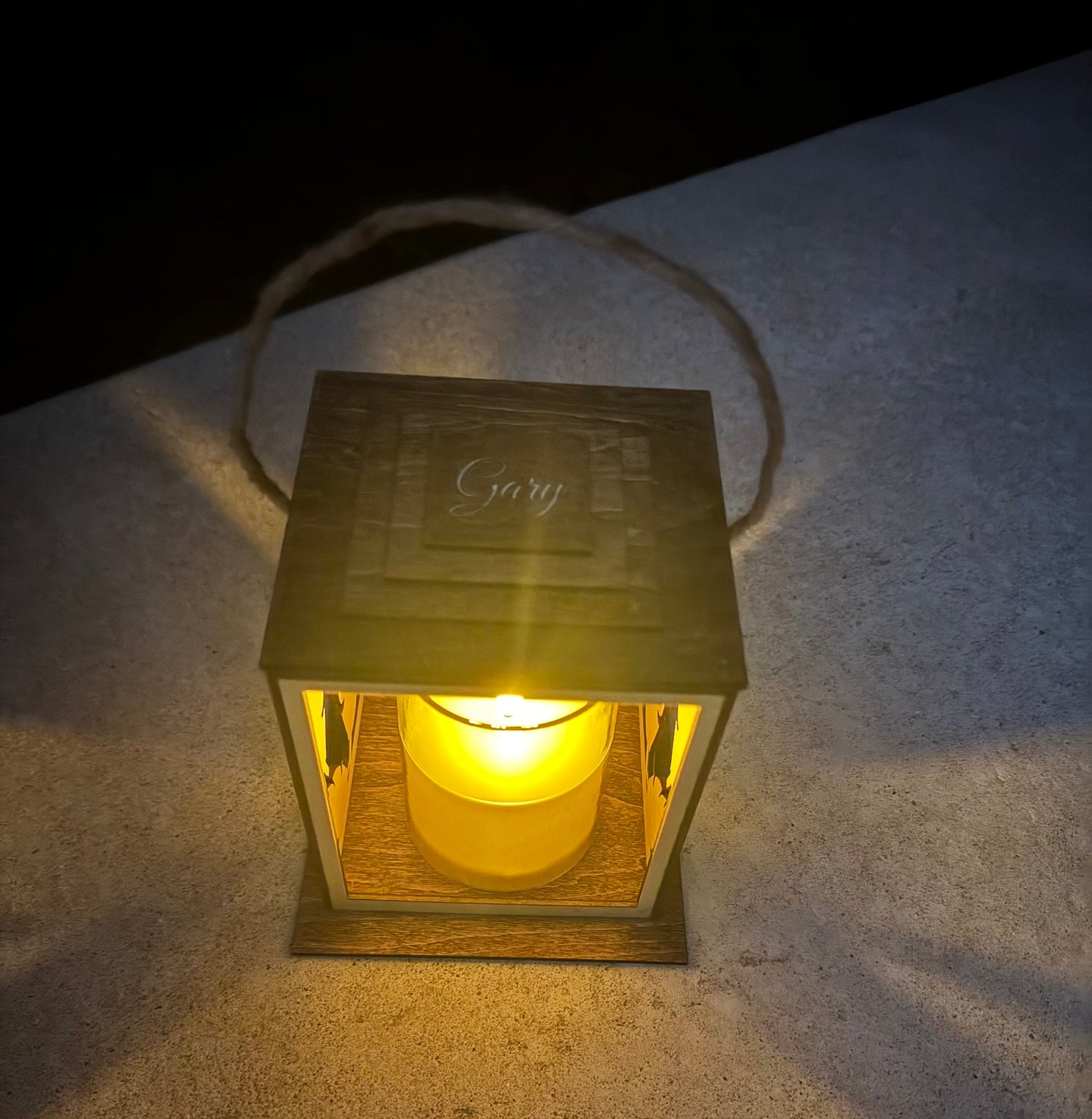 Wooden Memorial Lantern
