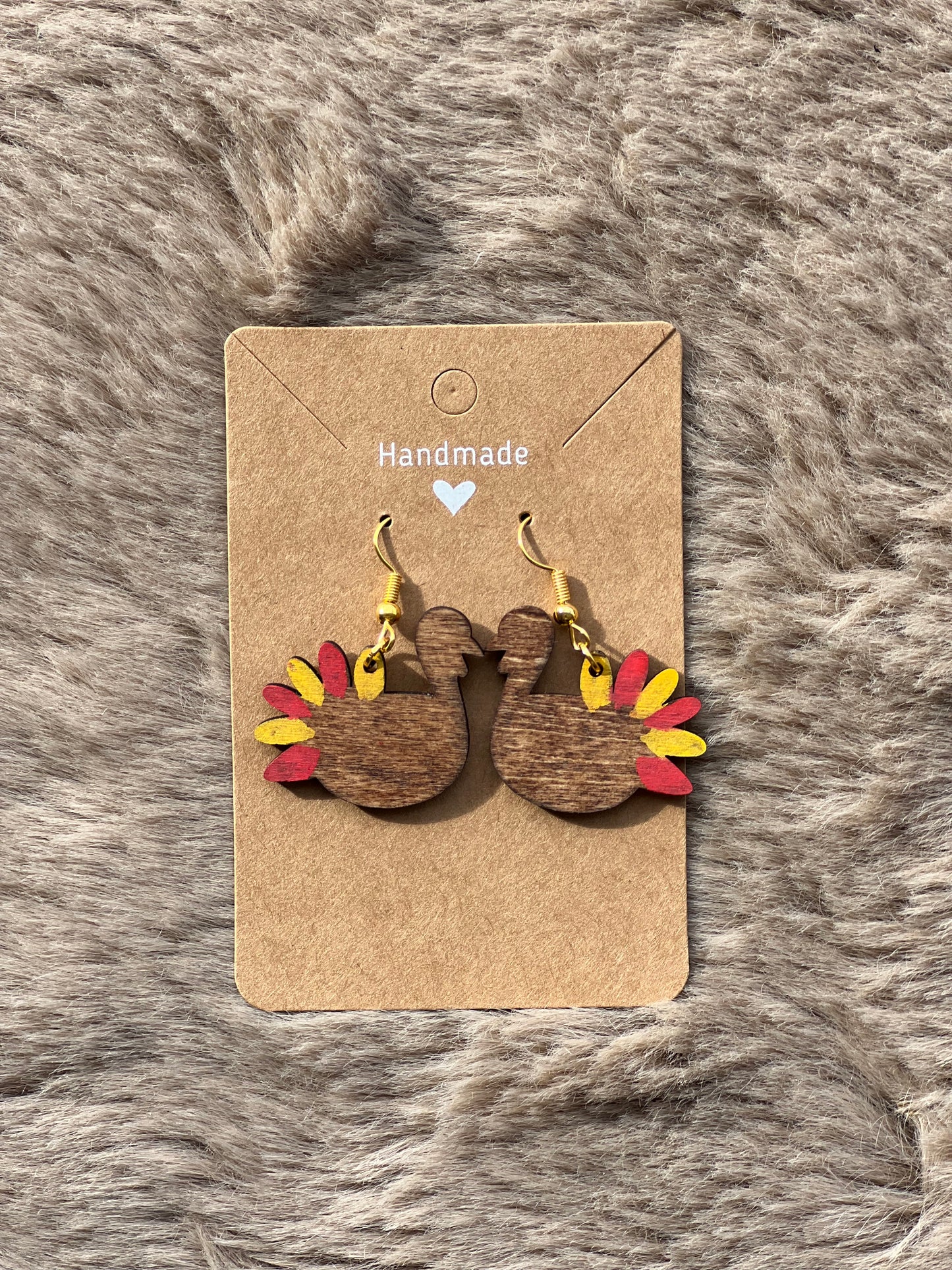 Wooden Thanksgiving Earrings