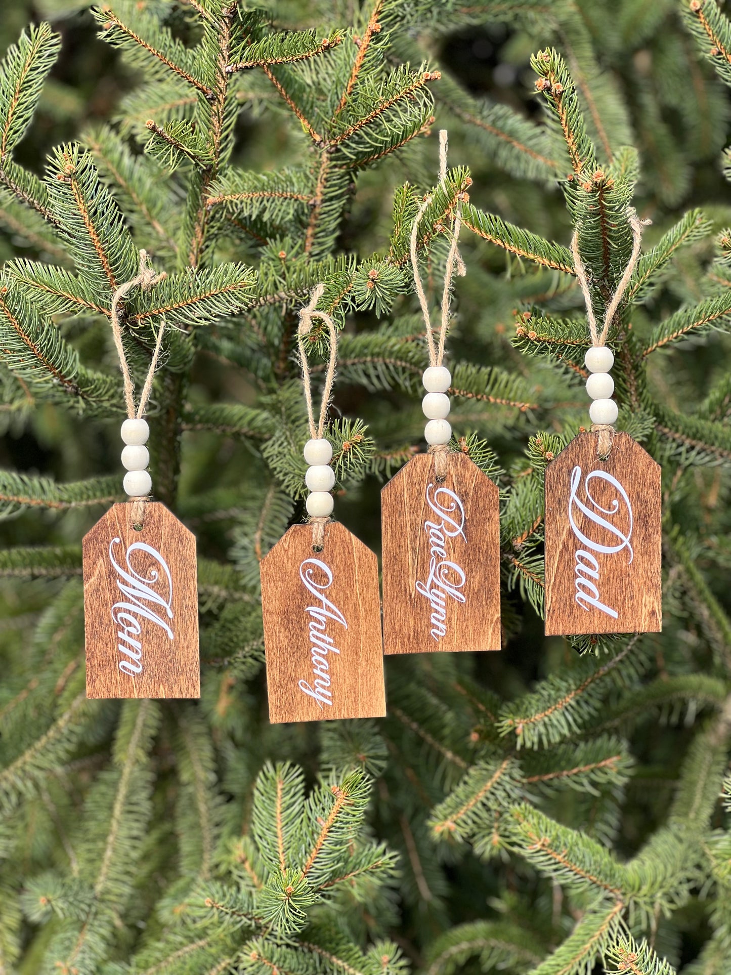 Wood Name Tags