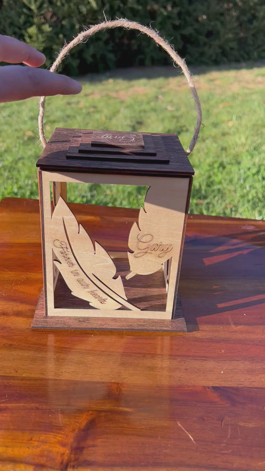Wooden Memorial Lantern