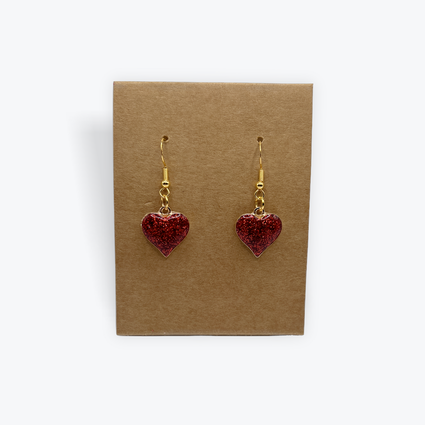 Glitter Heart Dangles