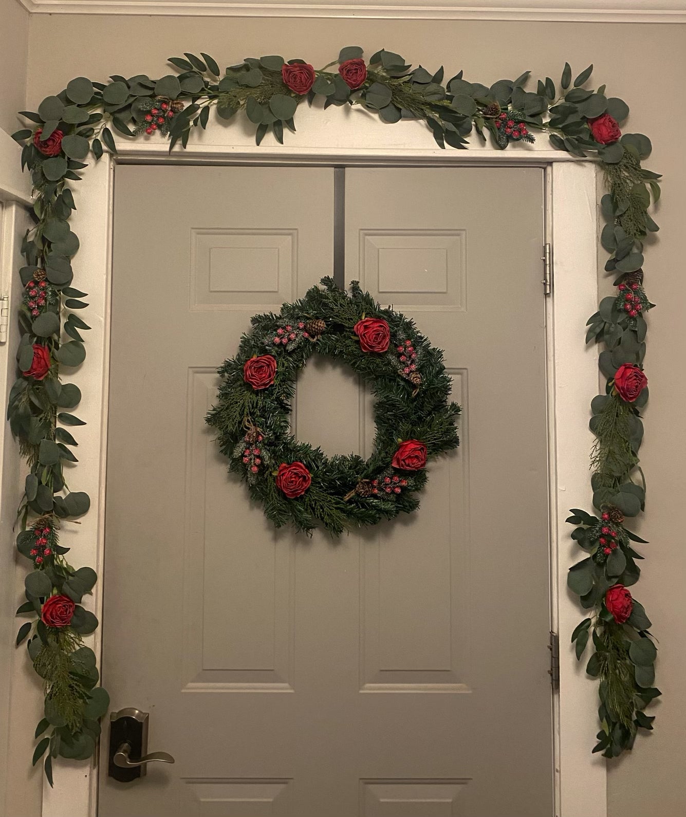 Vintage Rose Wreath - KG Creations