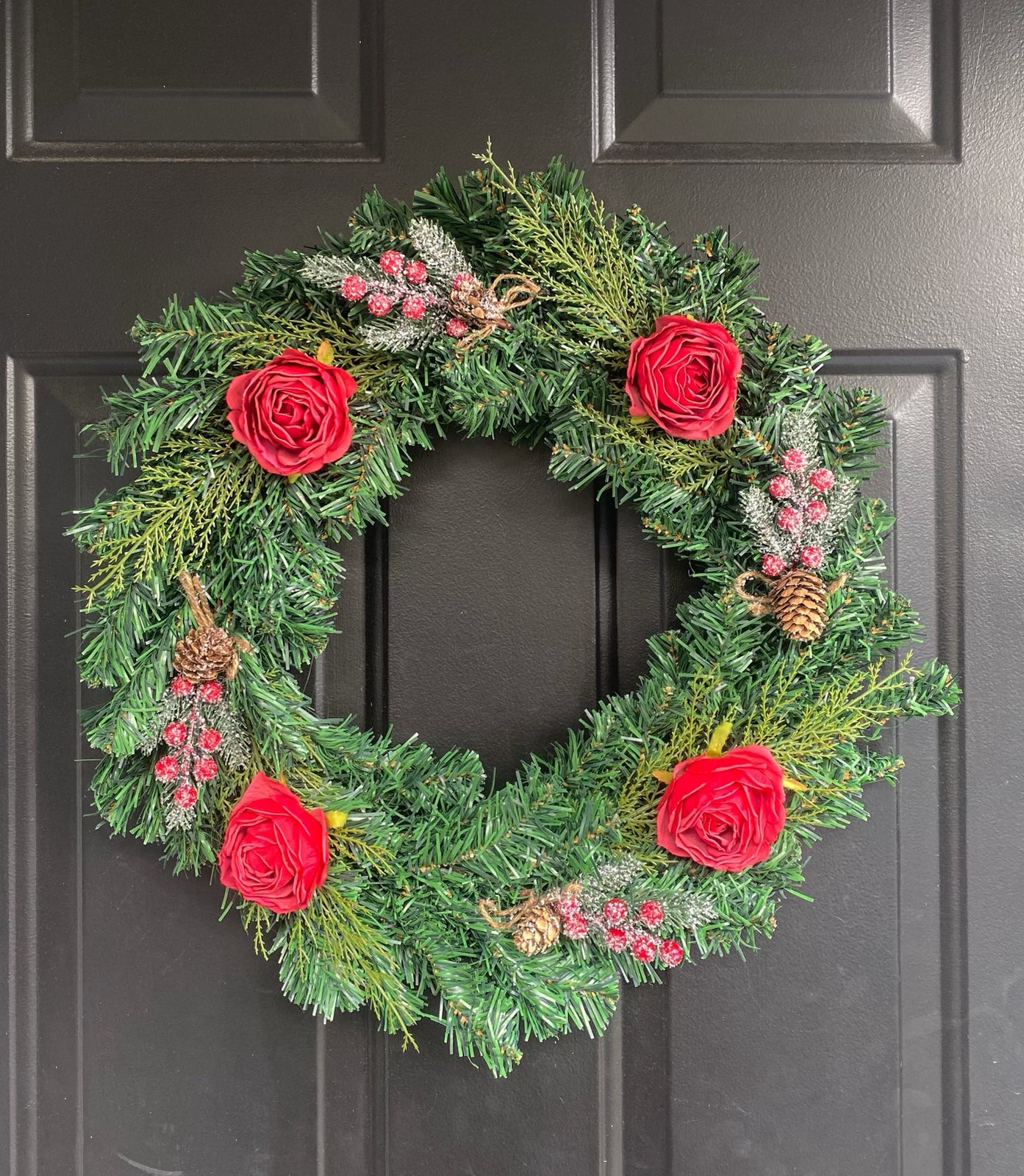 Vintage Rose Wreath - KG Creations