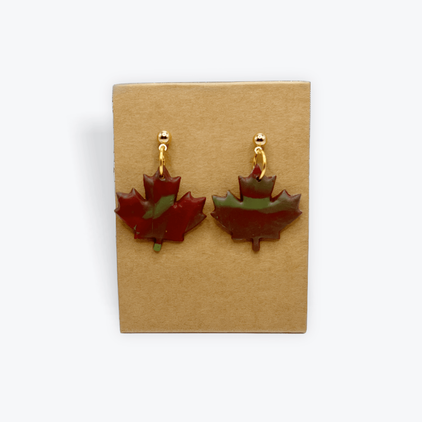 Green and Red leaves - KG Creations