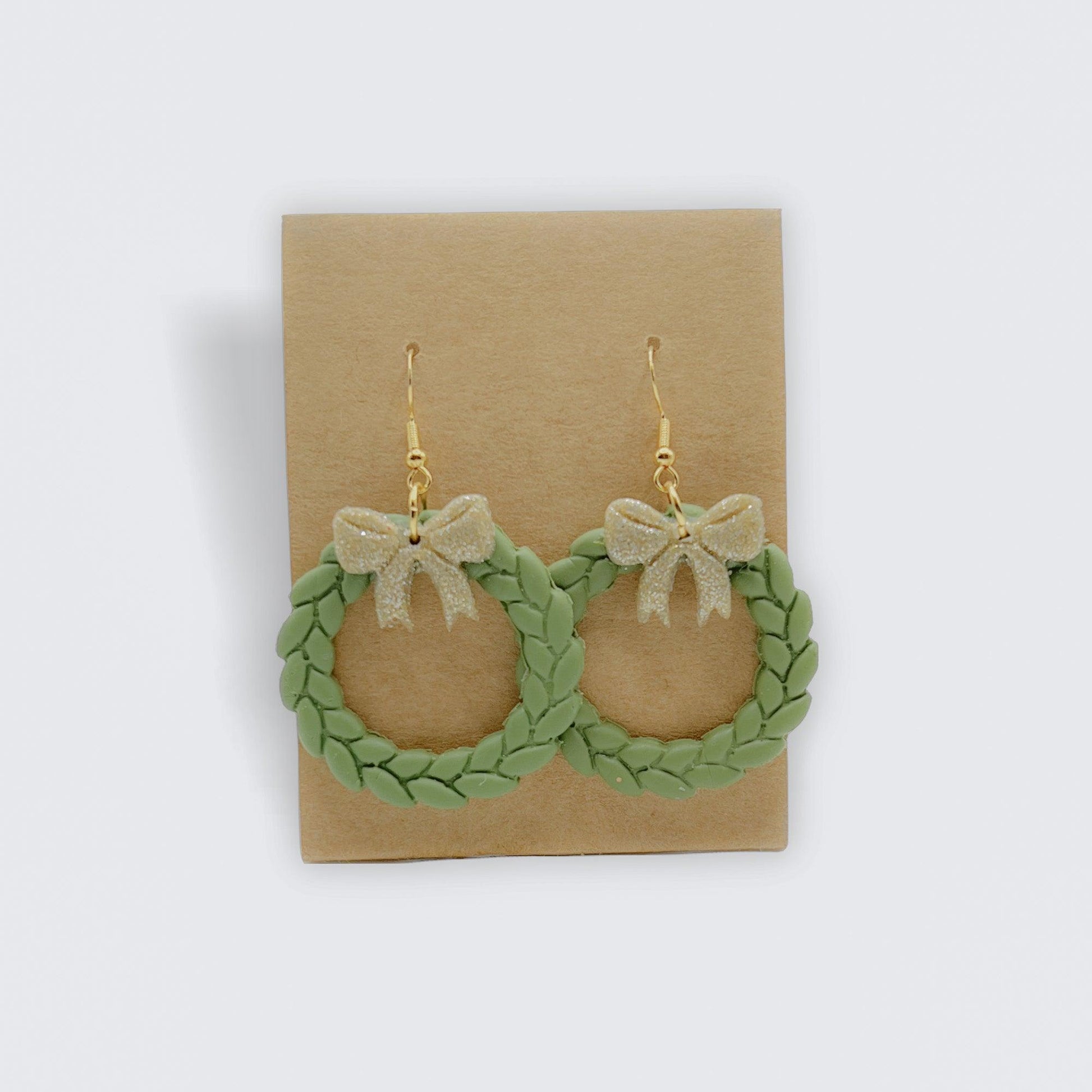 Wreath Earrings - KG Creations