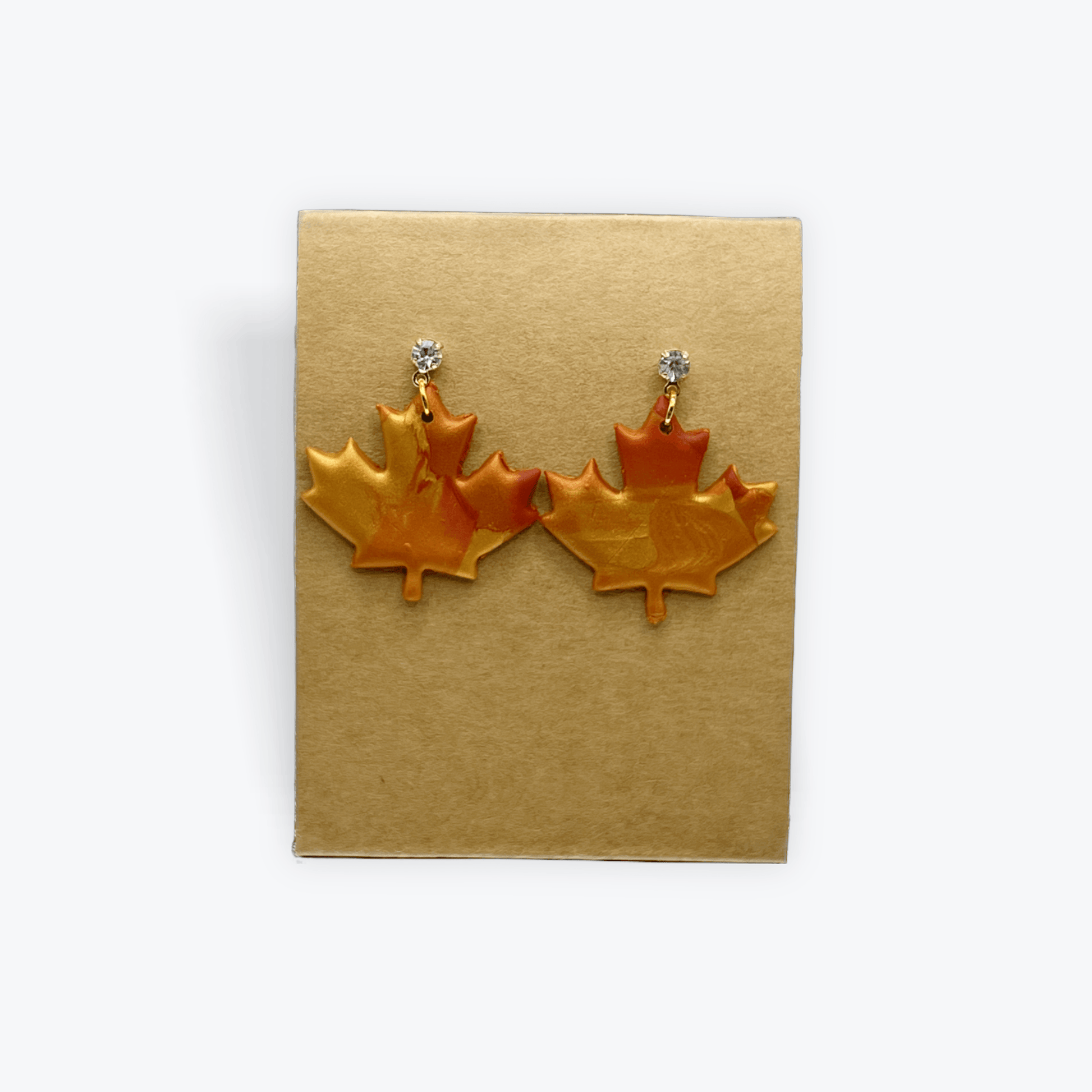 Gold and Orange Leaves - KG Creations