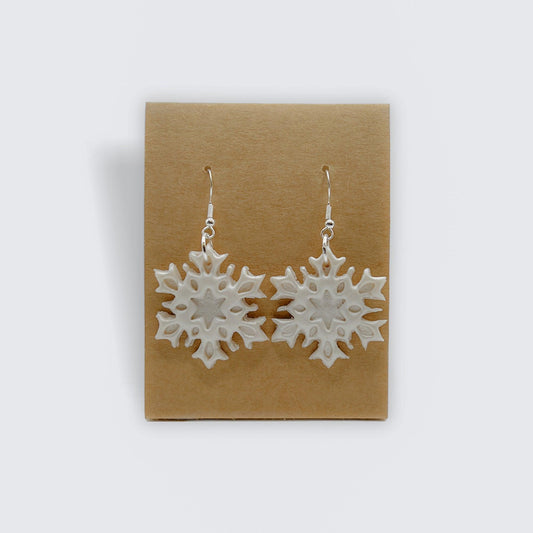 Snowflake Earrings - KG Creations