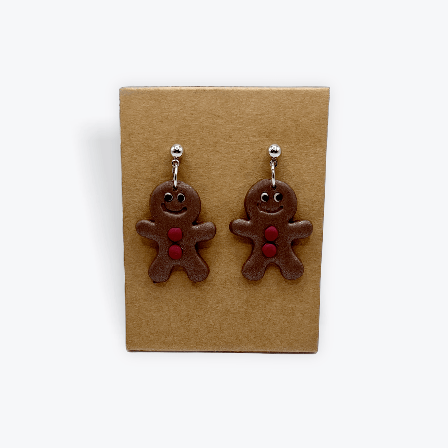 Gingerbread Man Earrings - KG Creations